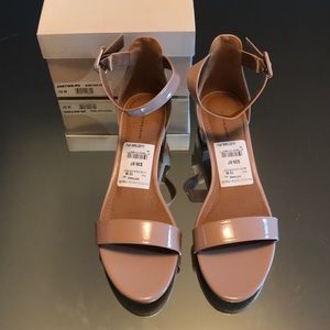 14th and Union Nude Faux Patent Sandal